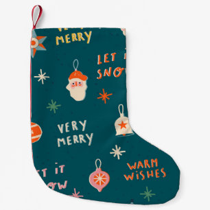 Petite Chaussette De Noël Vintage Noël 2020 : Motif ornemental