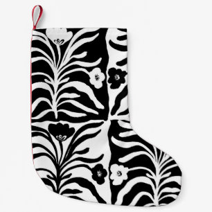 Petite Chaussette De Noël Vintage sans couture dessinée à la main florale un