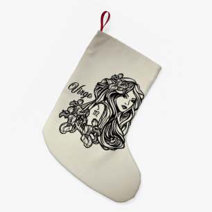 Petite Chaussette De Noël Virgo La Vierge Zodiac Golden