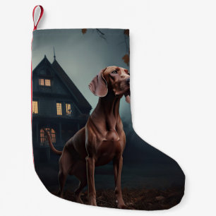 Petite Chaussette De Noël Vizsla Halloween Effrayant