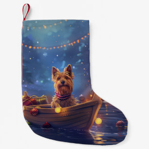 Petite Chaussette De Noël Voyage de fête de Noël de Terrier Australien