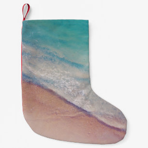 Petite Chaussette De Noël Vue aérienne du bord de mer
