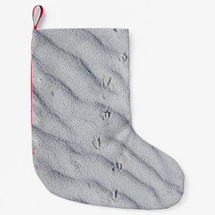 Petite Chaussette De Noël Vue en haut des dunes de sable