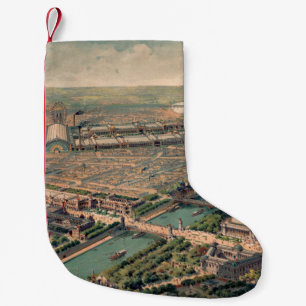 Petite Chaussette De Noël Vue panoramique de l'Exposition Universelle de Par
