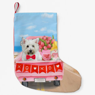 Petite Chaussette De Noël West Highland White Terrier Camion de la Saint-Val