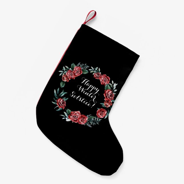 Petite Chaussette De Noël Wiccan, Pagan Happy Winter Solstice Christmas (Devant (Accrochage))