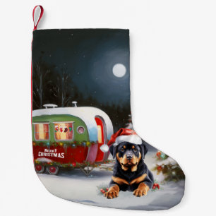 Petite Chaussette De Noël Winter Rottweiler Caravan Christmas Adventure