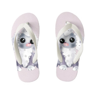 Petite chienne tongs tongs rose