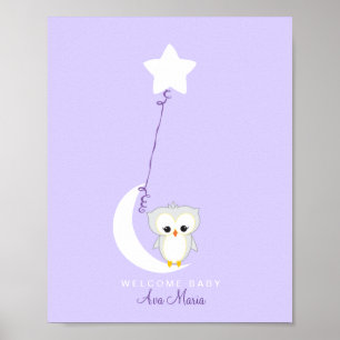 Petite chouette   Baby shower Livre d'or Imprimer