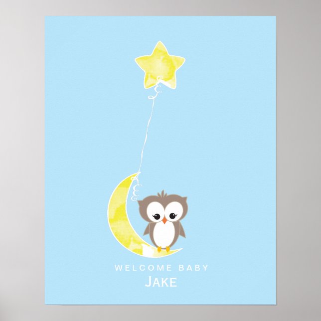 Petite Chouette | Livre d'or pour Baby Shower à im (Devant)