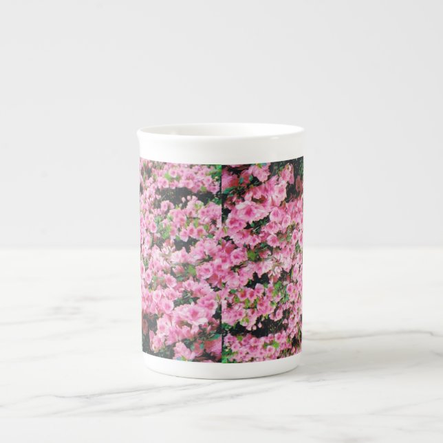 Petite Coffee Cup mit Blumendesign Prozellantasse (Vorderseite)