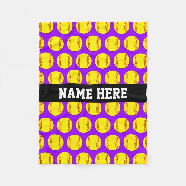 Petite couverture faite sur commande du base-ball (Devant)