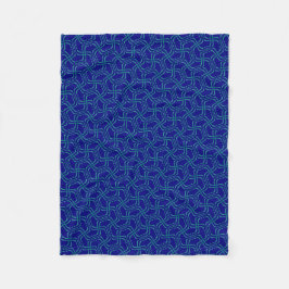 Petite couverture polaire Jimette Design bleue