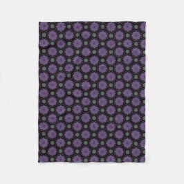 Petite couverture polaire mauve et noire