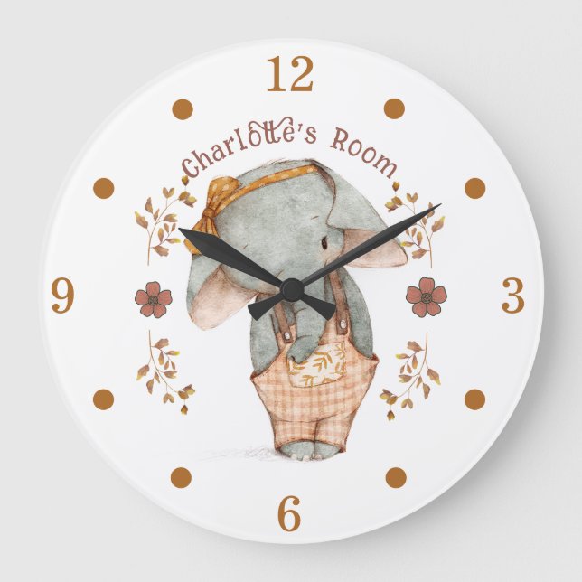 Petite crèche éléphante Grande horloge (Recto)