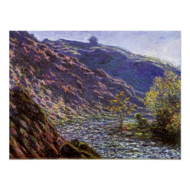 Petite Creuse, Sonnenlicht von Claude Monet Poster (Vorderseite)