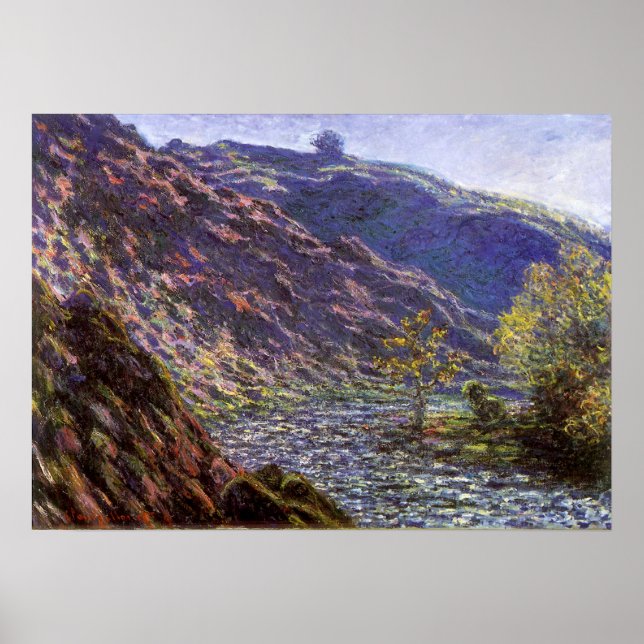 Petite Creuse, Sonnenlicht von Claude Monet Poster (Vorne)