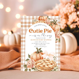 Petite Cutie Baby shower à tarte Invitation Rustiq