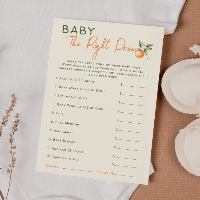 Petite Cutie Citrus Baby La bonne carte de prix (Créateur téléchargé)