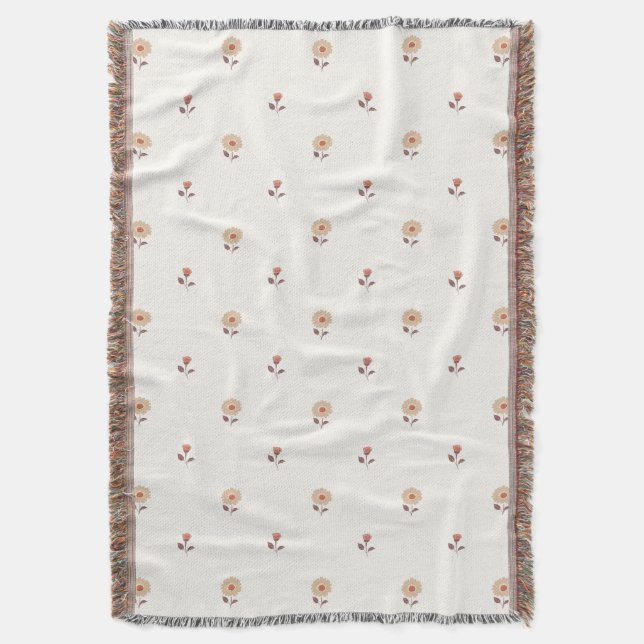 Petite Daisy Dreams Warm Neutral Decke (Vorderseite Vertikal)