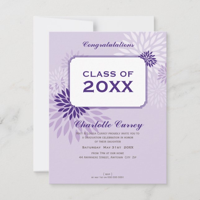 PETITE DIPLÔME FAIRE-PART :: GRAD105 1P (Devant)