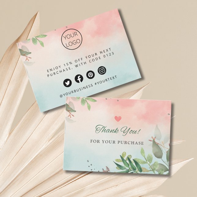 Petite entreprise personnalisée Merci Notes (Personalized Small Business Thank You Notes)