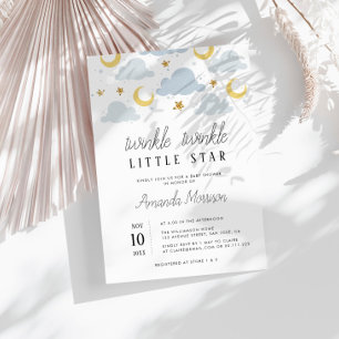 Petite étoile Couples baby shower invitation