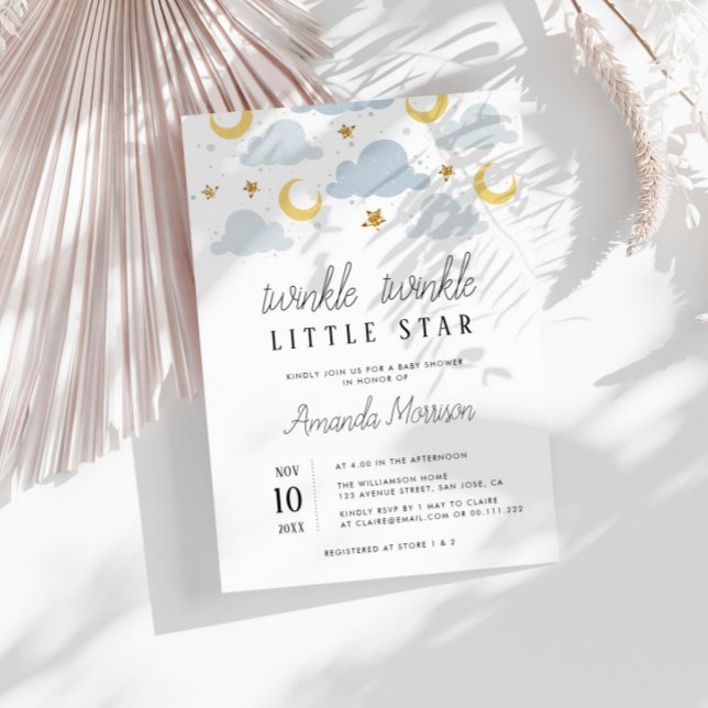 Petite étoile Couples baby shower invitation (Créateur téléchargé)