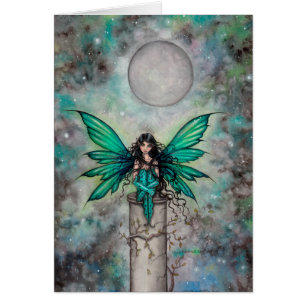 Petite Fae Vert Gothique Fée Imaginaire Art
