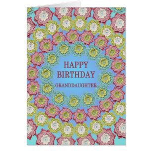 Petite-fille Anniversaire Crochet Fleurs