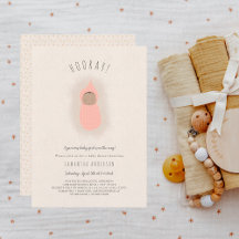 Petite fille Bundle Baby shower Invitation