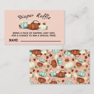 Petite fille Citrouille Baby shower Déchets Carte 