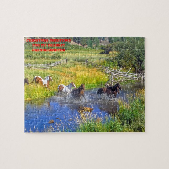 Petite-fille de Noël. Jigsaw Puzzle (Horizontal)