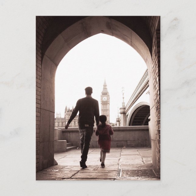 Petite fille de papa - Londres - Big Ben Carte Pos (Devant)