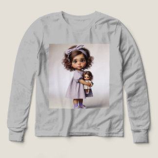 Petite fille en robe lavande, par Natasha Us