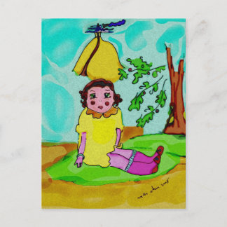 Petite Fille Histoire Postkarte