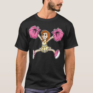 Petite fille Pom-pom girl TShirt ou cadeau pour ch