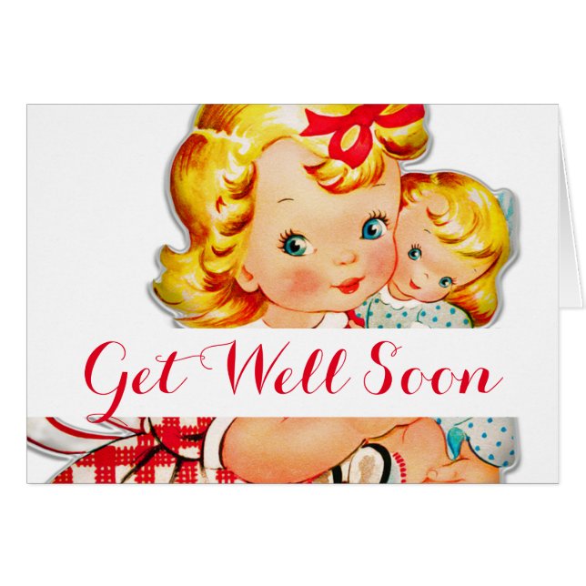 Petite fille retro vintage poupée (Devant horizontal)