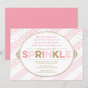 Petite fille saupoudrer l'invitation invitations d