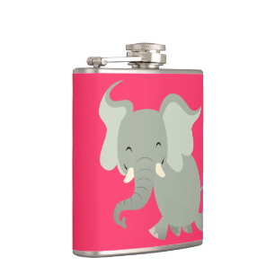 Petite flasque en forme d'éléphant de dessin animé