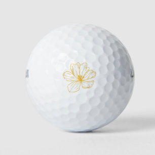 Petite fleur jaune - Kook Art Golfball