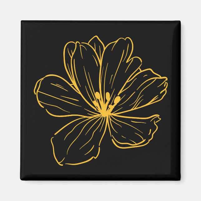 Petite fleur jaune - Kook Art Magnet (Vorne)