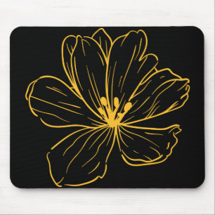 Petite fleur jaune - Kook Art Mousepad