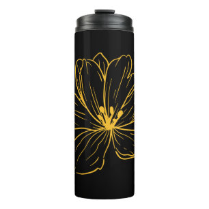 Petite fleur jaune - Kook Art Thermosbecher