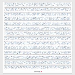 Petite Floral Borders Boho Blume Aufkleber