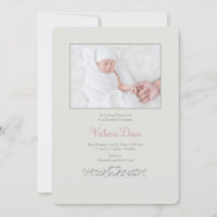 Petite Heart Memorial Foto Card