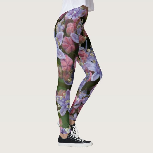 Petite Hydrangea Fleurs Pattern Legging (Droite)
