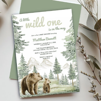 Petite invitation à la douche de la forêt d'ours b