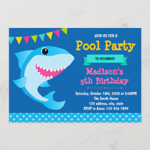 Petite invitation à l'anniversaire du requin