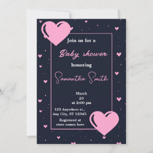 petite invitation au baby shower amoureux